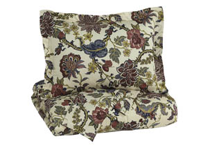 Image for Dameka Floral King Duvet Cover Set