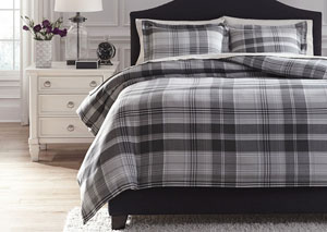Image for Danail Gray King Duvet Cover Set