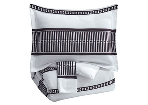 Image for Masako Black/White King Comforter Set