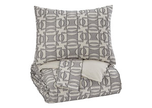 Image for Nilay Black/Ivory King Duvet Cover Set