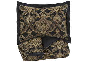Image for Amberlin Onyx/Gold King Comforter Set