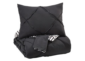 Image for Jaylee Black King Comforter Set