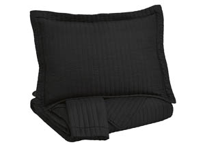 Image for Raleda Black King Coverlet Set