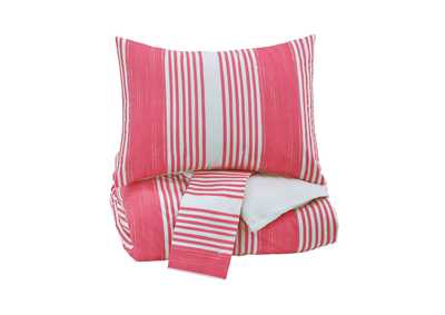 Image for Taries Pink Full Duvet Cover Set