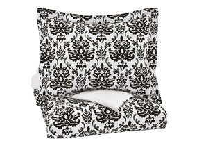 Image for Alano Black Twin Duvet Cover Set