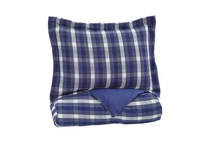Image for Baret Blue Twin Duvet Cover Set