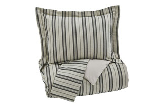 Image for Navarre Black/Natural King Duvet Cover Set