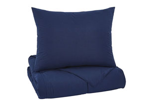Image for Plainfield Navy Twin Comforter Set