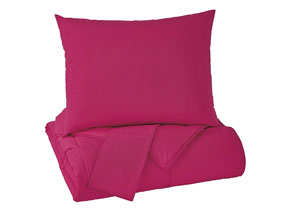 Image for Plainfield Magenta Full Comforter Set