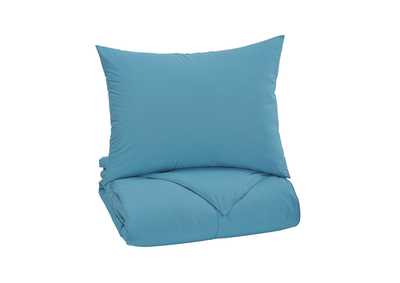 Image for Plainfield Aqua Twin Comforter Set