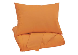 Image for Plainfield Orange Full Comforter Set