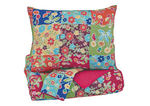 Image for Belle Chase Patch Full Quilt Set