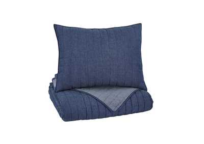 Image for Capella Denim Twin Quilt Set