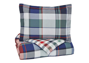 Image for Mannan Plaid Twin Comforter Set