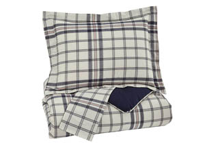 Image for Derick Plaid Full Comforter Set