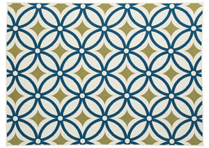 Image for Solfest Blue/Green Medium Rug