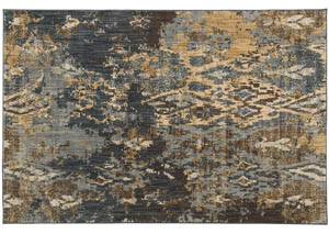 Image for Kayson Blue/Gray/Yellow Large Rug