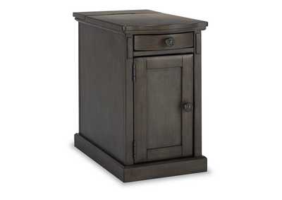 Image for Laflorn Chairside End Table with USB Ports & Outlets