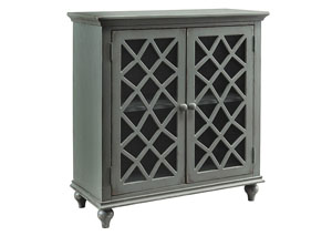 Image for Mirimyn Antique Gray 2 Door Accent Cabinet