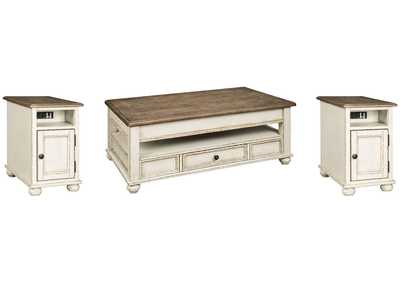 Image for Realyn Coffee Table with 2 End Tables