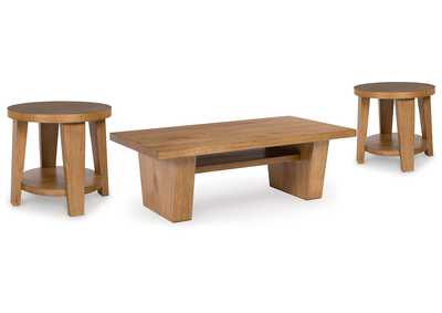 Kristiland Coffee Table with 2 End Tables,Signature Design By Ashley