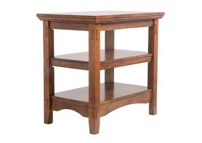 Cross Island Brown Chairside End Table,Direct To Consumer Express