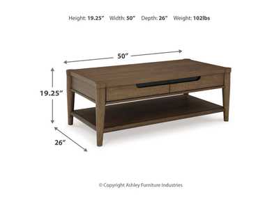 Roanhowe Coffee Table and 2 End Tables,Signature Design By Ashley