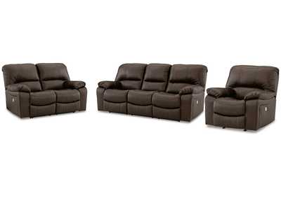 Image for Leesworth Power Reclining Sofa, Loveseat and Recliner