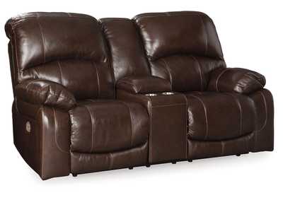 Image for Hallstrung Power Reclining Loveseat with Console