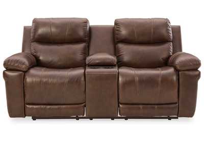 Edmar Power Reclining Loveseat with Console,Signature Design By Ashley