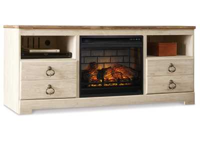 Image for Willowton 64" TV Stand with Electric Fireplace