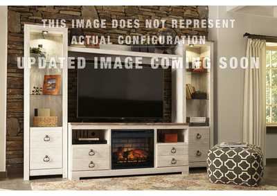 Image for Willowton 4-Piece Entertainment Center with Electric Fireplace
