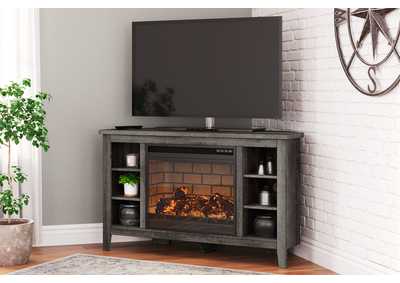 Arlenbry Corner TV Stand with Electric Fireplace,Signature Design By Ashley