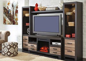 Image for Harlinton Entertainment Center w/ LED Fireplace Insert