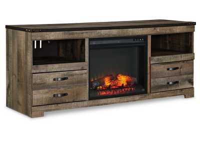 Image for Trinell 63" TV Stand with Electric Fireplace