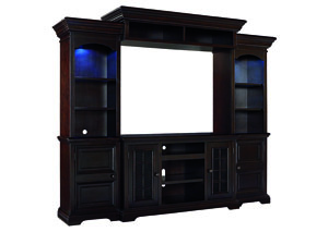 Image for Willenburg Dark Brown Entertainment Center