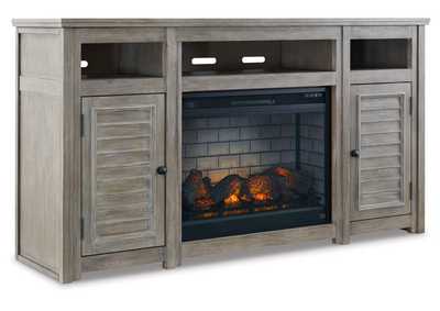 Image for Moreshire 72" TV Stand with Electric Fireplace