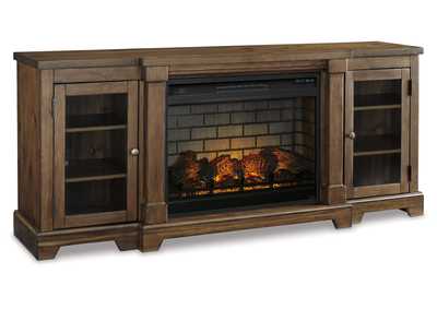 Image for Flynnter 75" TV Stand with Electric Fireplace