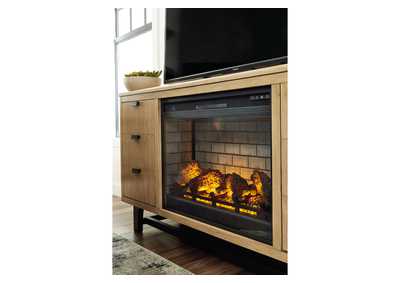 Freslowe TV Stand with Electric Fireplace,Signature Design By Ashley