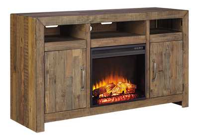 Image for Sommerford Large TV Stand with Fireplace Insert