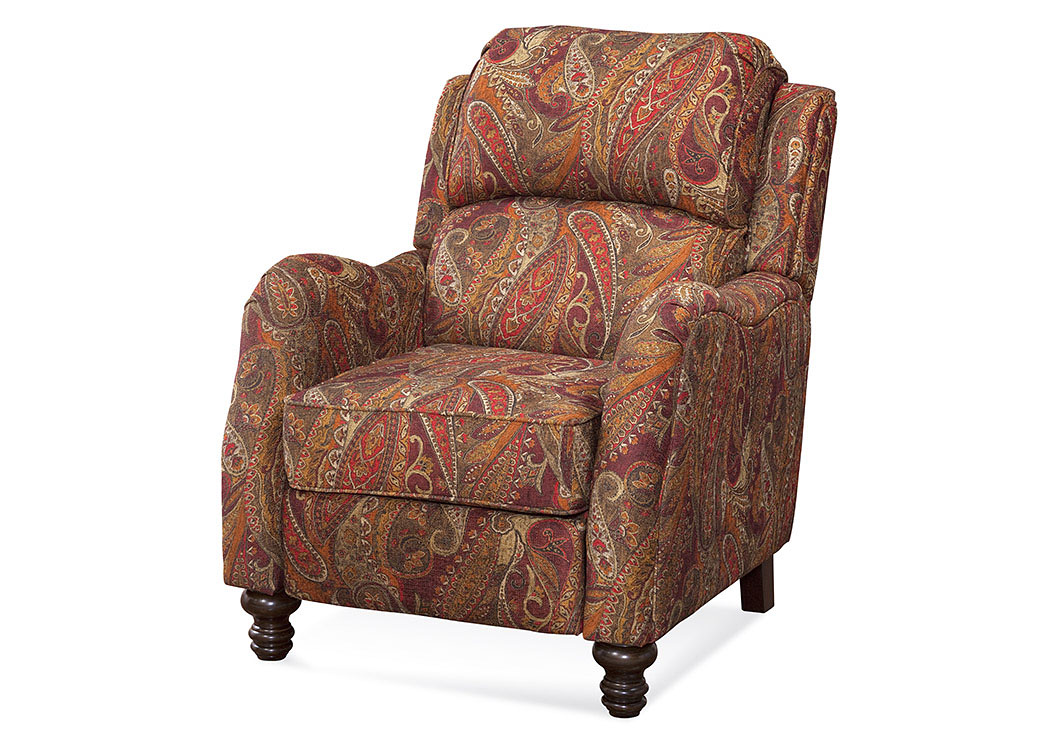 Danielle Cayenne Push Back Recliner,Hughes Furniture