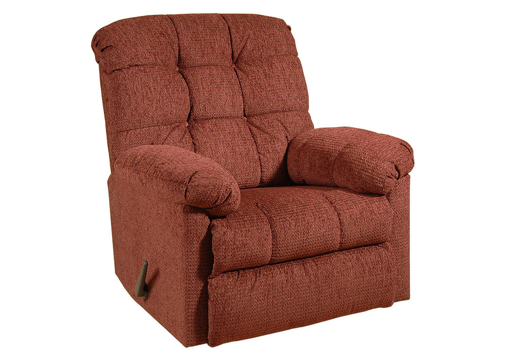 Radar Brown Man Cave Rocker Recliner (Shown in Wine),Hughes Furniture