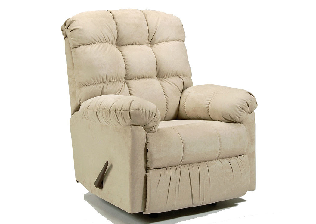 Padded Saddle Man Cave Rocker Recliner,Hughes Furniture