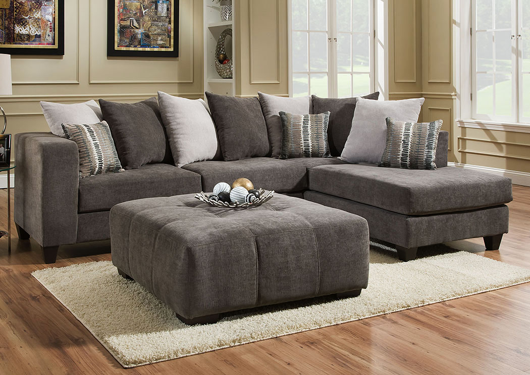 4125 Heavenly Mocha Right Facing Chaise Sectional,Atlantic Bedding & Furniture