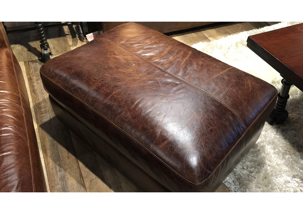 Splendor Leather Ottoman,Atlantic Bedding & Furniture