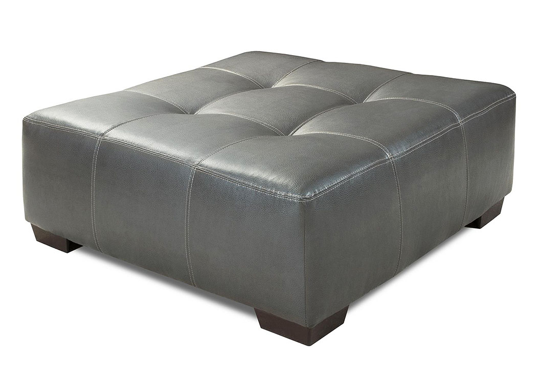 933 Dempsey Graphite Cocktail Ottoman,Atlantic Bedding & Furniture