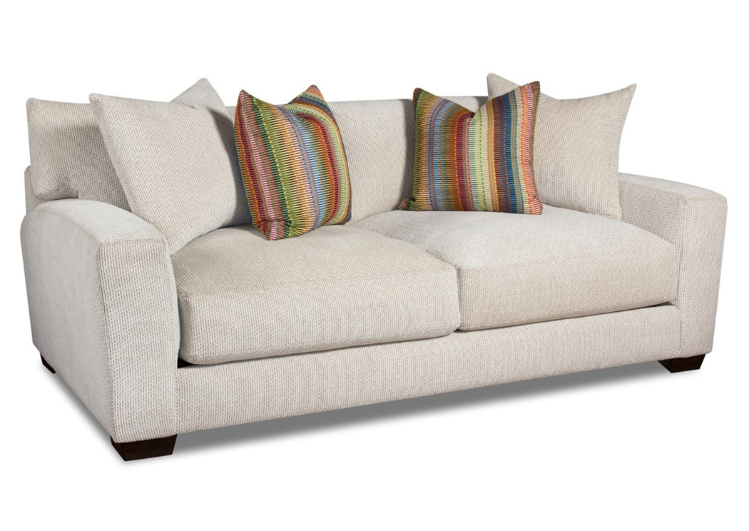 Taronga Cream/Aquinto Rainbow Sofa ,Atlantic Bedding & Furniture