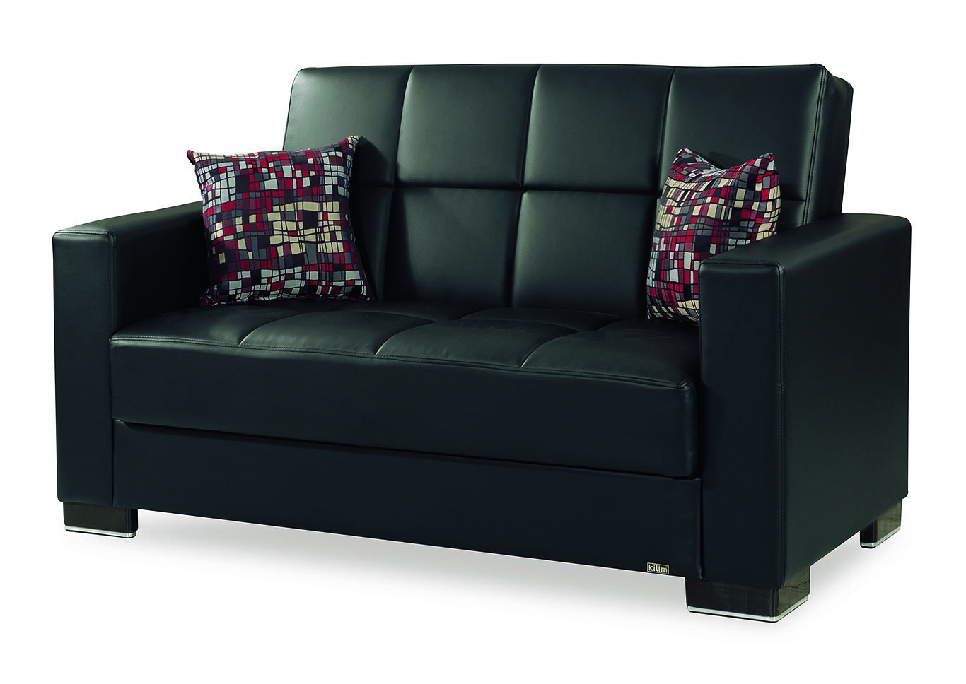 Armada Black Loveseat,Ottomanson (Previously Casamode)