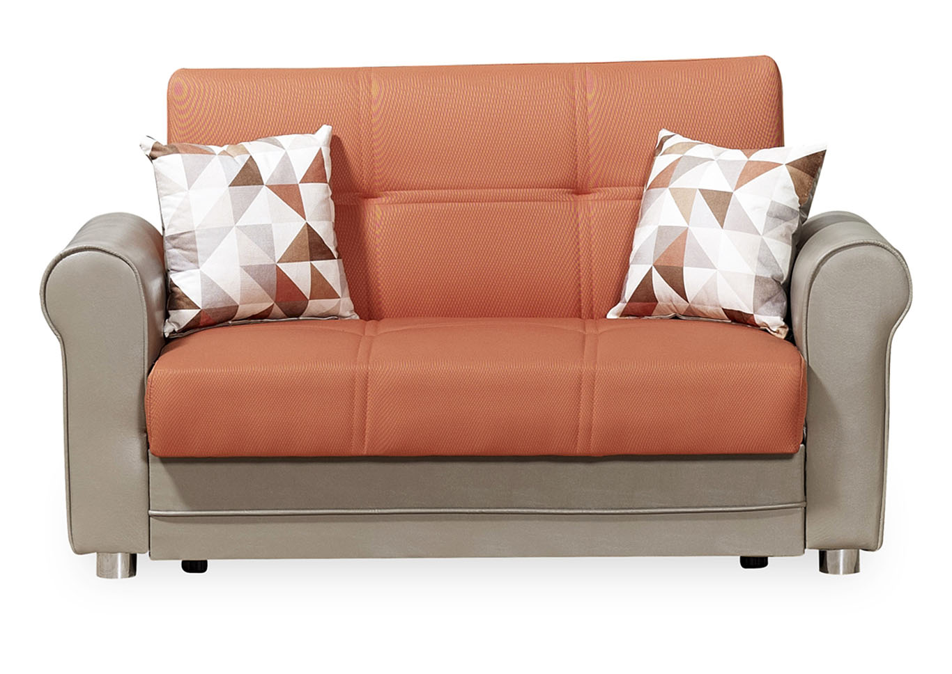 Avalon Plus Prusa Orange Polyester Love Seat,Ottomanson (Previously Casamode)