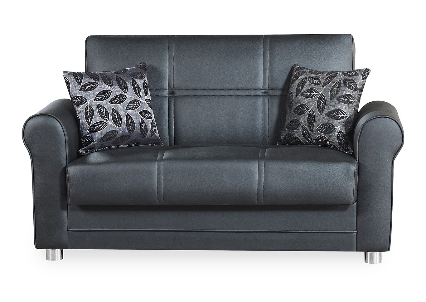 Avalon Plus Black Loveseat,Ottomanson (Previously Casamode)